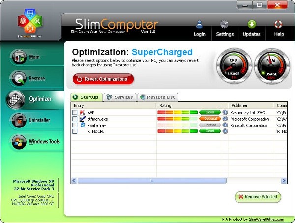 SlimComputer(软件强力卸载工具)